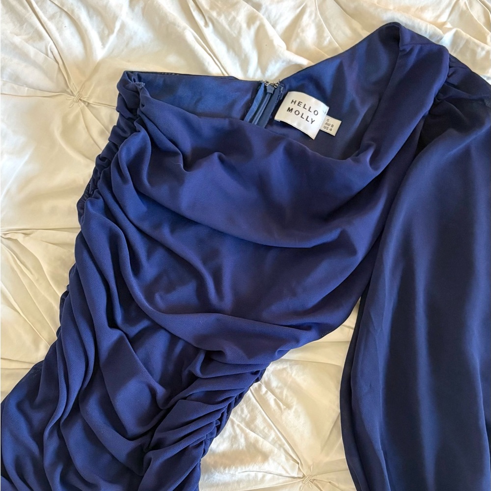 Hello Molly Navy Blue Tight Fit Dress